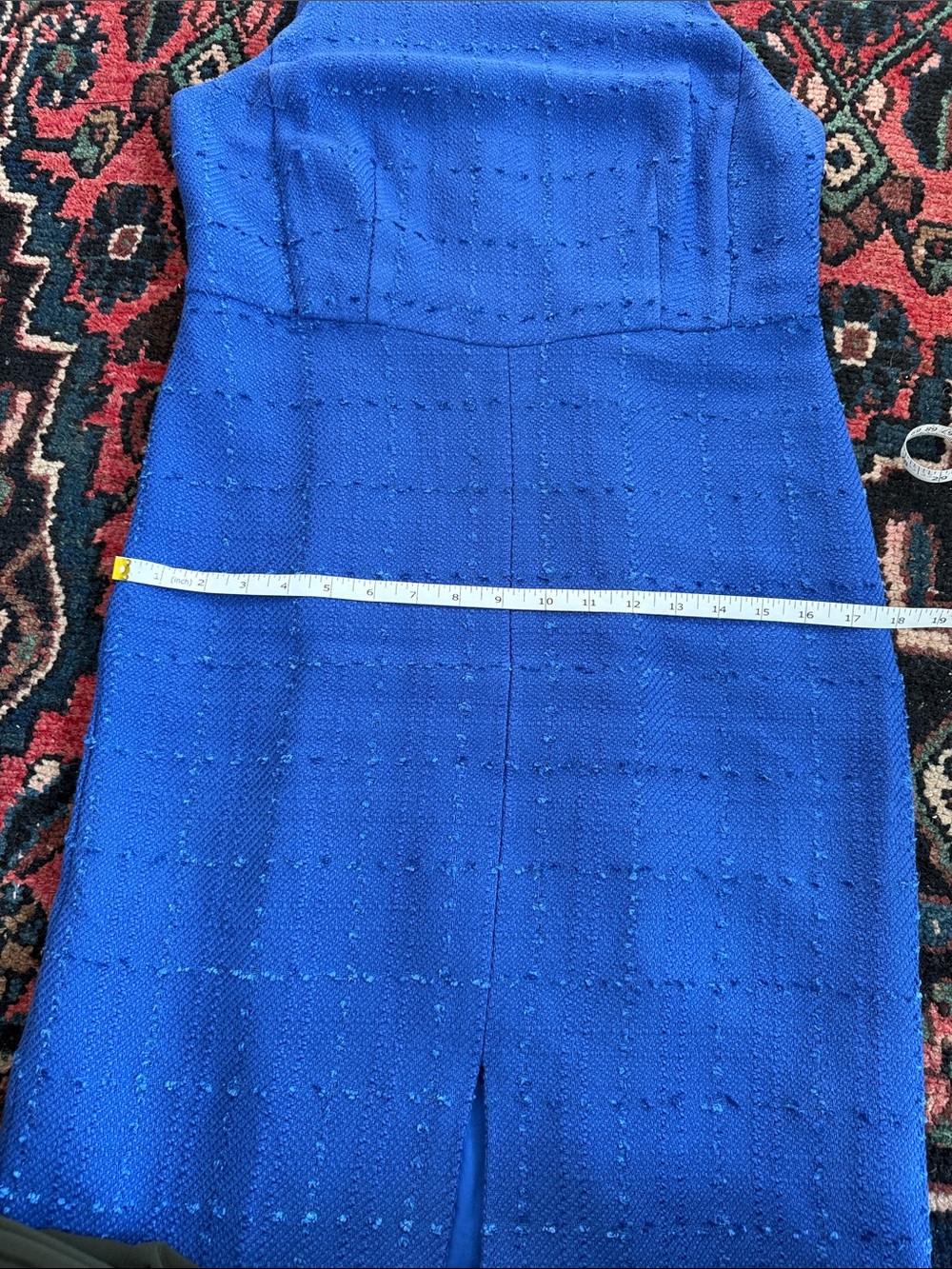 Ann Taylor Bright Royal Blue Tweed Blazer and Sheath Dress Set - Picture 9 of 9